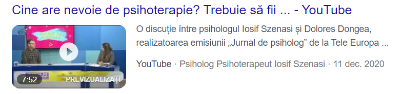 NU trebuie să fim nebuni pentru a apela la psihoterapie 